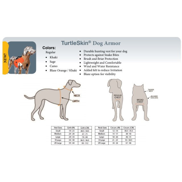 TurtleSkin SnakeArmor Dog Vest Protection